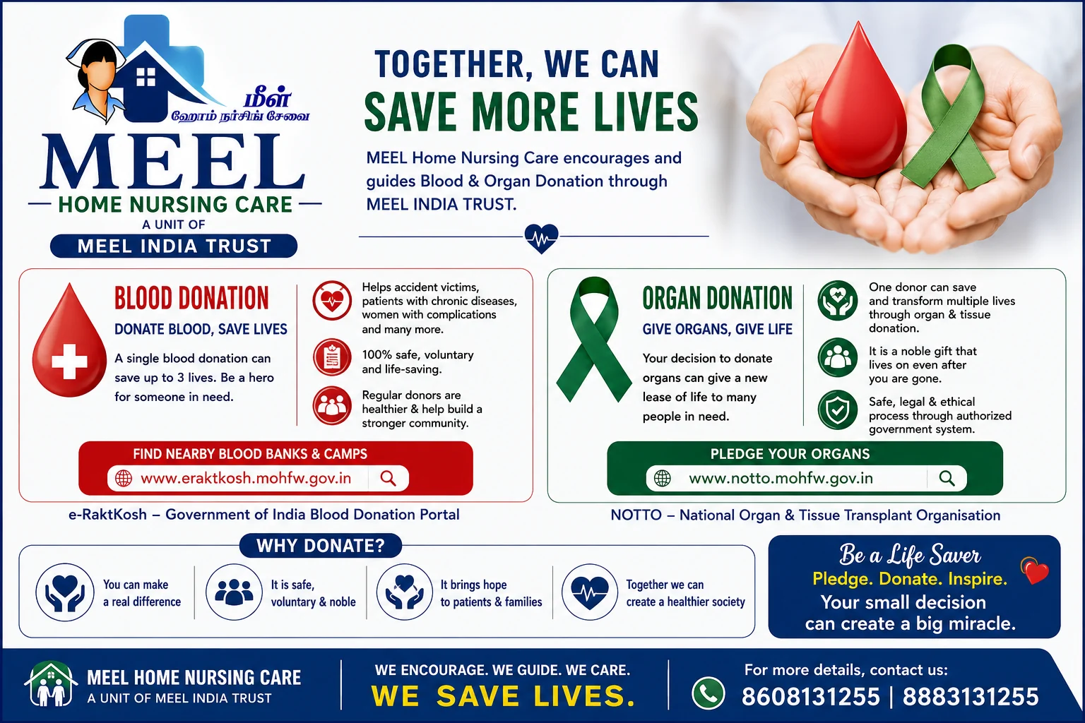 Blood and organ donation awareness