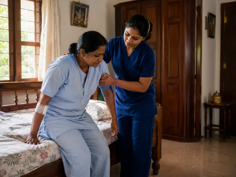 Family discussing care options